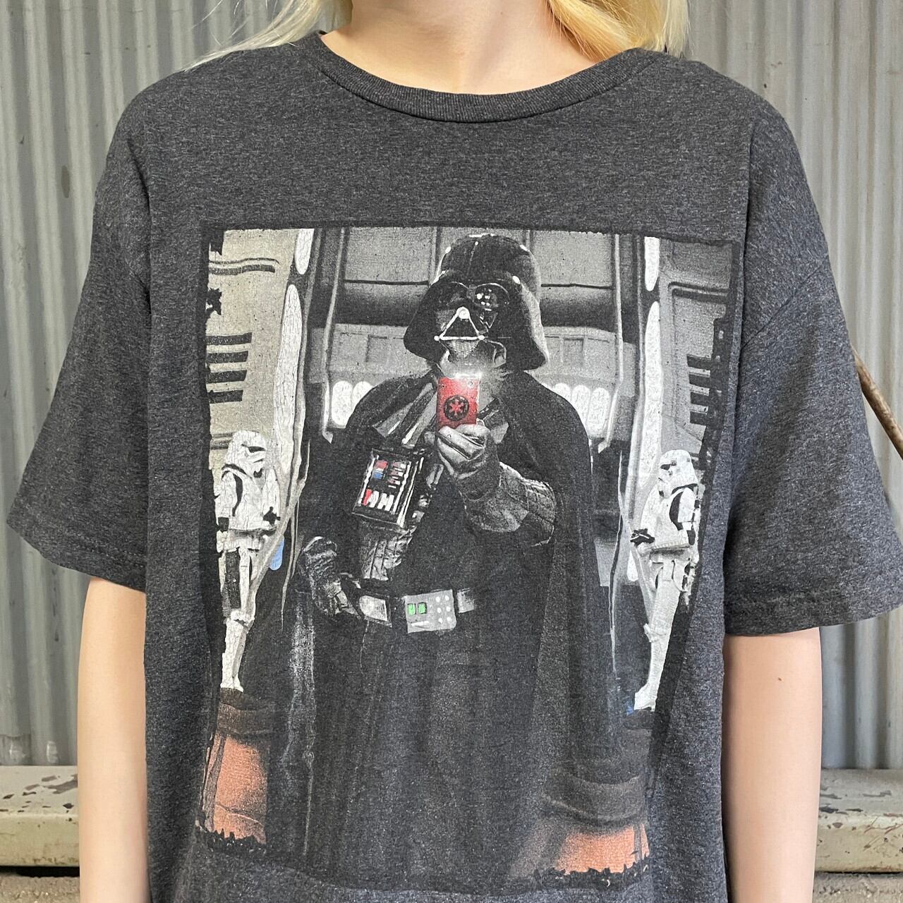 プリントワンポイント生産国STAR WARS スターウォーズ ダースベイダー 映画 ムービーTシャツ メンズL /eaa351579