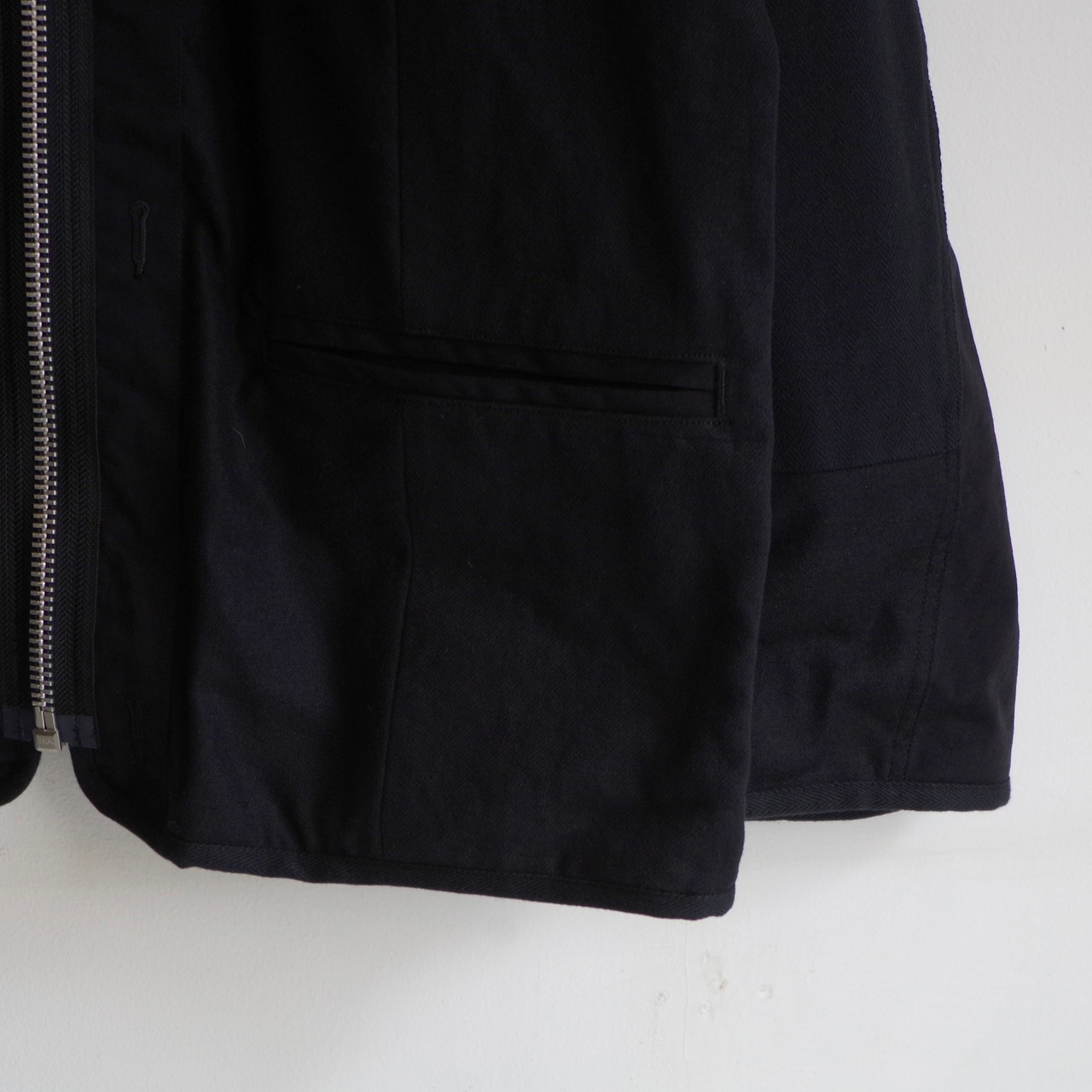 SAGE DE CRET Patchwork Liner Jacket Black