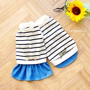 マリンボーダー(Blue)タンクトップ