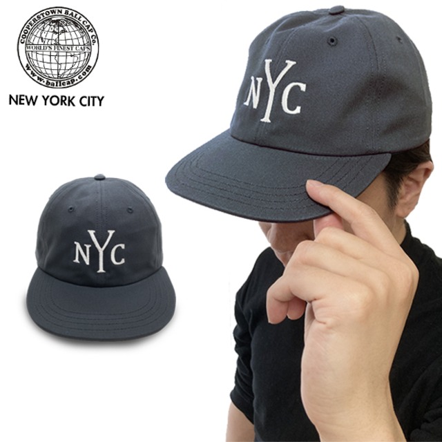 COOPERSTOWN BALLCAP クーパーズタウンボールキャップ　NYC2　DARKGREY　フリーサイズ