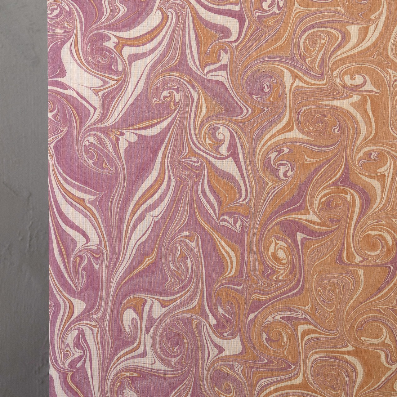 「南京藤×金茶」マーブル柄〜セオアルファ〜浴衣・夏着物・単衣