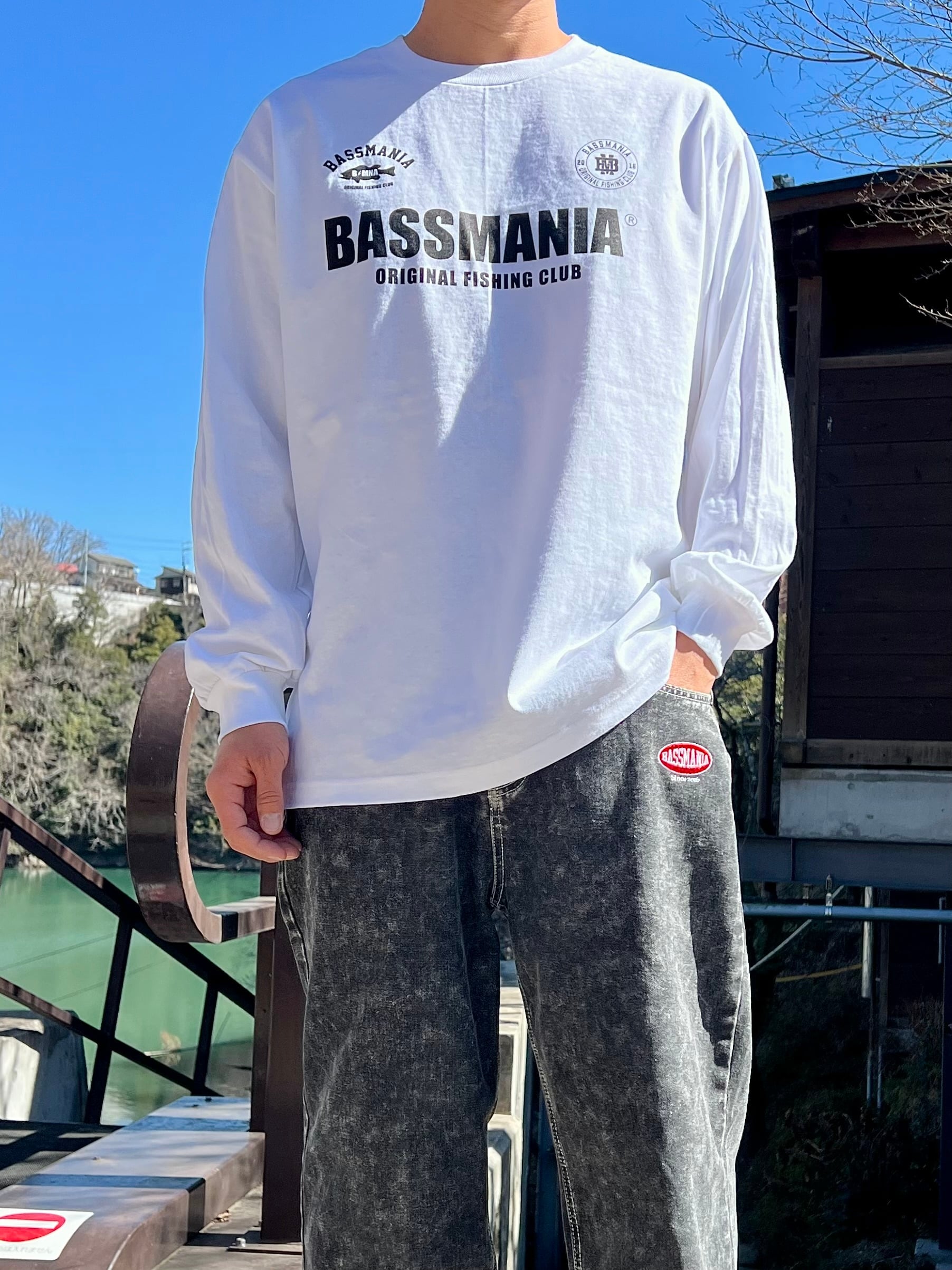 24K RMPG Tee LS 最終値下げ BASSMANIA GAME logo LS Tee［WHT］ | bassmania.jp