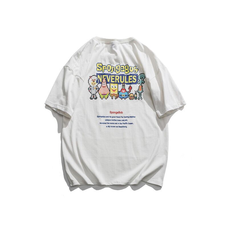 【新作】【送料無料】 Clothes Road Vintage 20 Summereseレトロクリエイティブプリント半袖Tシャツメンズルーズパーソナリティトレンドトップ-アリババ ショート ハーフスリーブ サマー 夏物 ビンテージ hip6-161184202367559