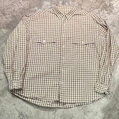 Porter Classic ポータークラシック ギンガムCKオーバーサイズシャツ