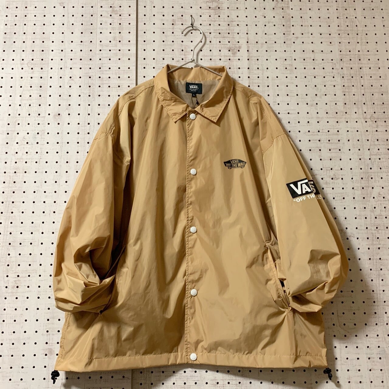 VANS Short Length Coach Jacket BGE ショート丈 コーチジャケット ...