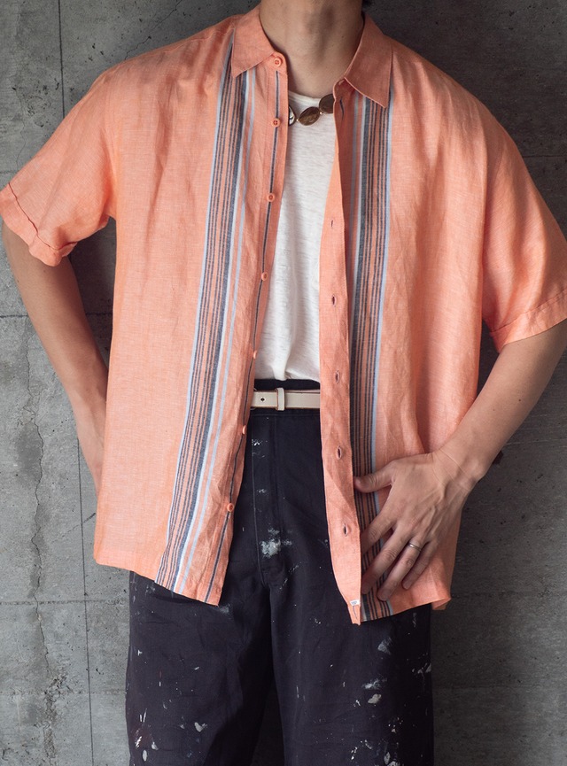 "HAVANERA" used Linen Rayon shirt