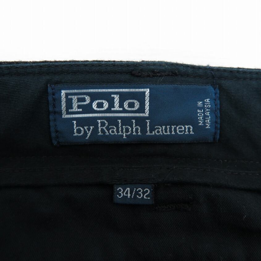 Ralph Lauren ラルフローレン ウール カーゴパンツ ブラック メンズ