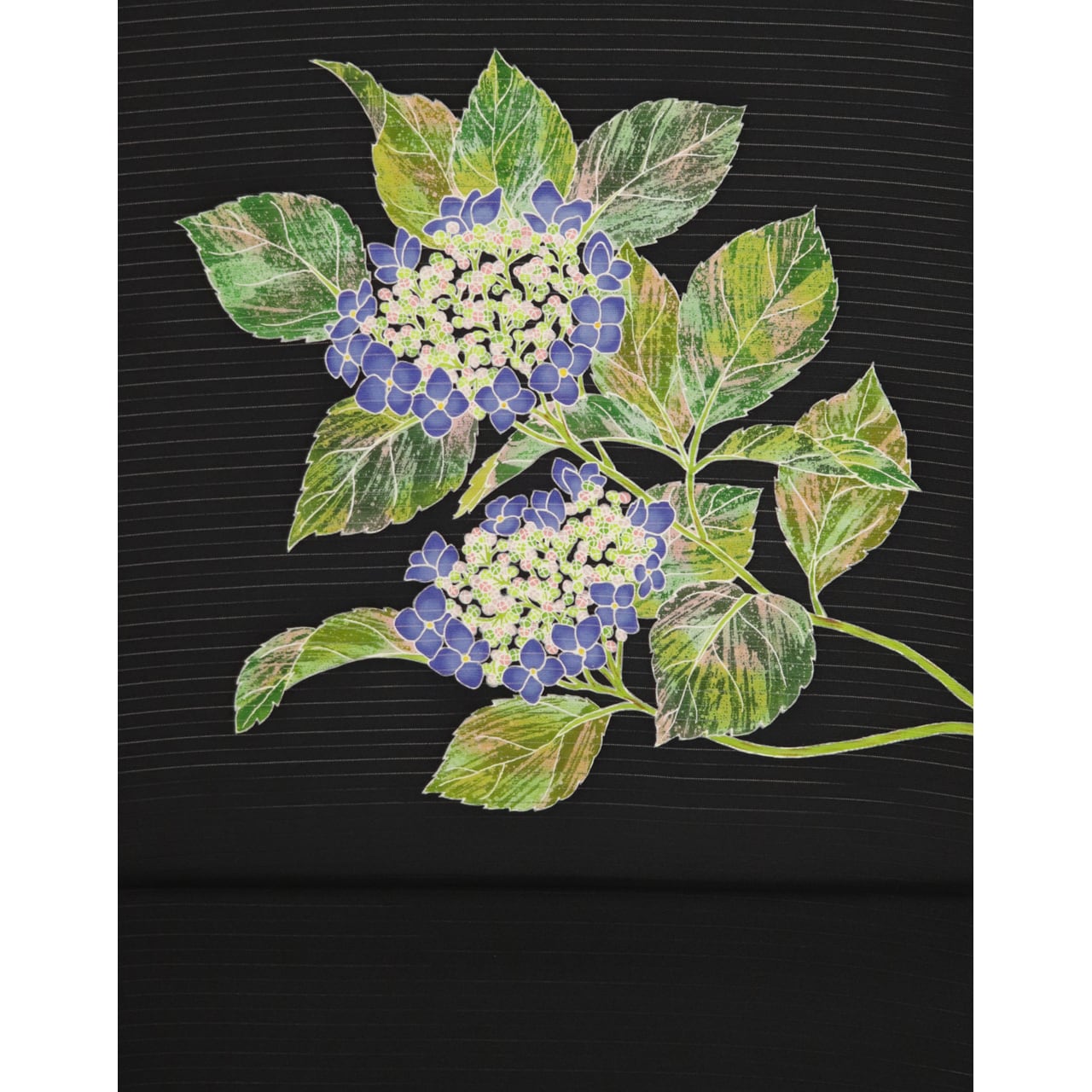 手描き友禅 染名古屋帯「額紫陽花」