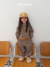韓国子供服 / 26Autumn / ELLY MOLLY / キングワッフルスウェットＴシャツ / 秋服 *5~19*