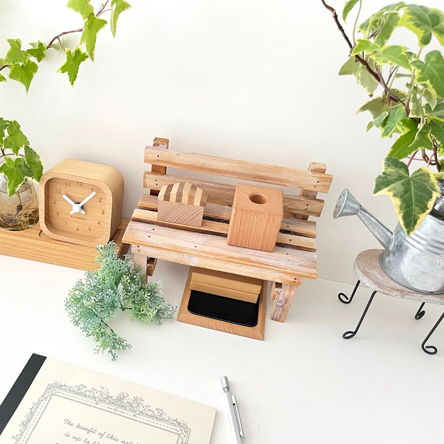 積み木のペン立て ナチュラル km-29NA | 加藤木工株式会社 online shop