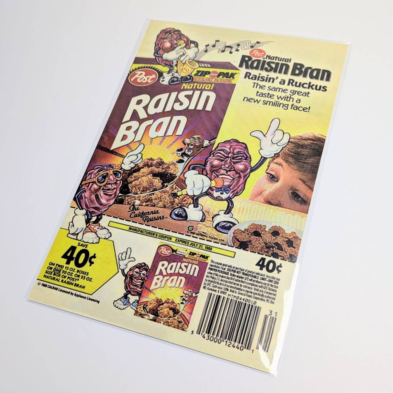 狭いスペースでも◎待望のB5ポスター！【 California Raisins