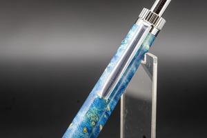 【カナダの象徴】 ハードメープル 瘤杢 スタビライズドウッド silver BP