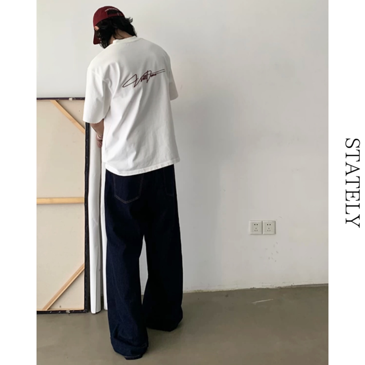Velour Script ベロアロゴTee/2color_T142・画像5