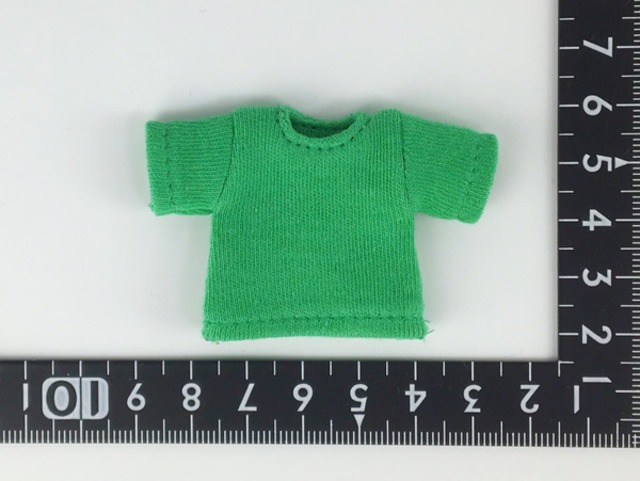燦燦7b ドール服 1/6 オビツ11 半袖Tシャツ 緑 - メイン画像