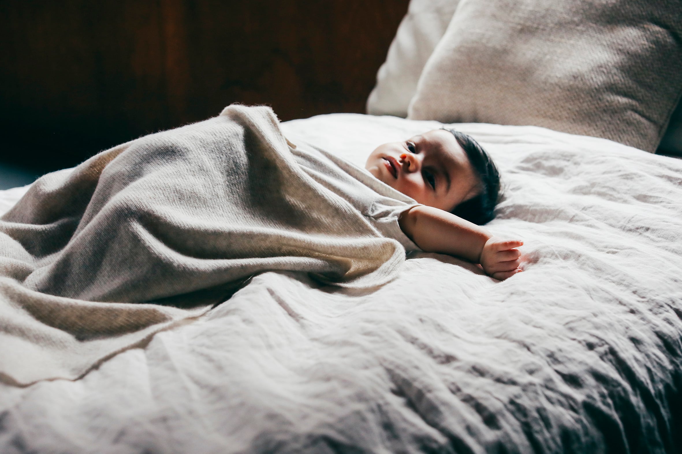 お届けまで15日間）Cashmere multi blanket (ナチュラル) | HOKOS