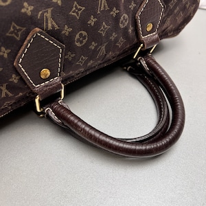 LOUIS VUITTON ルイヴィトン スピーディ30 モノグラム・ミニラン  キャンバス ハンドバッグ ブラウン A-14130