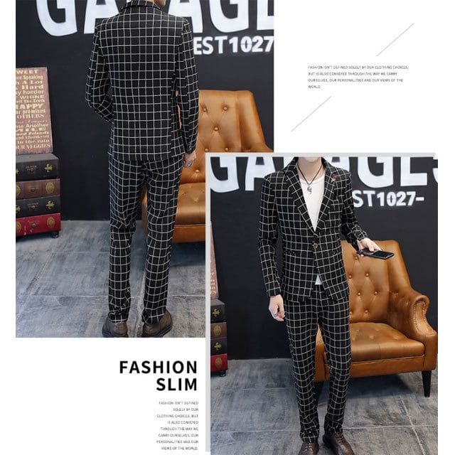 ZARA MAN チェック柄スーツセット 新品未使用品 ZARA MAN☆新品タグ付☆チェック柄☆セットアップ☆スーツ