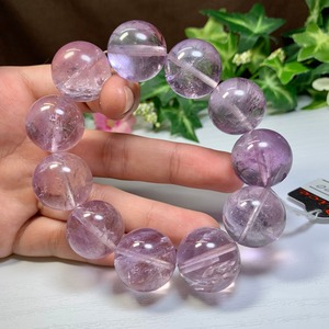 透高レア☆希少な20mm☆ラベンダーアメジスト・ブレスレット
