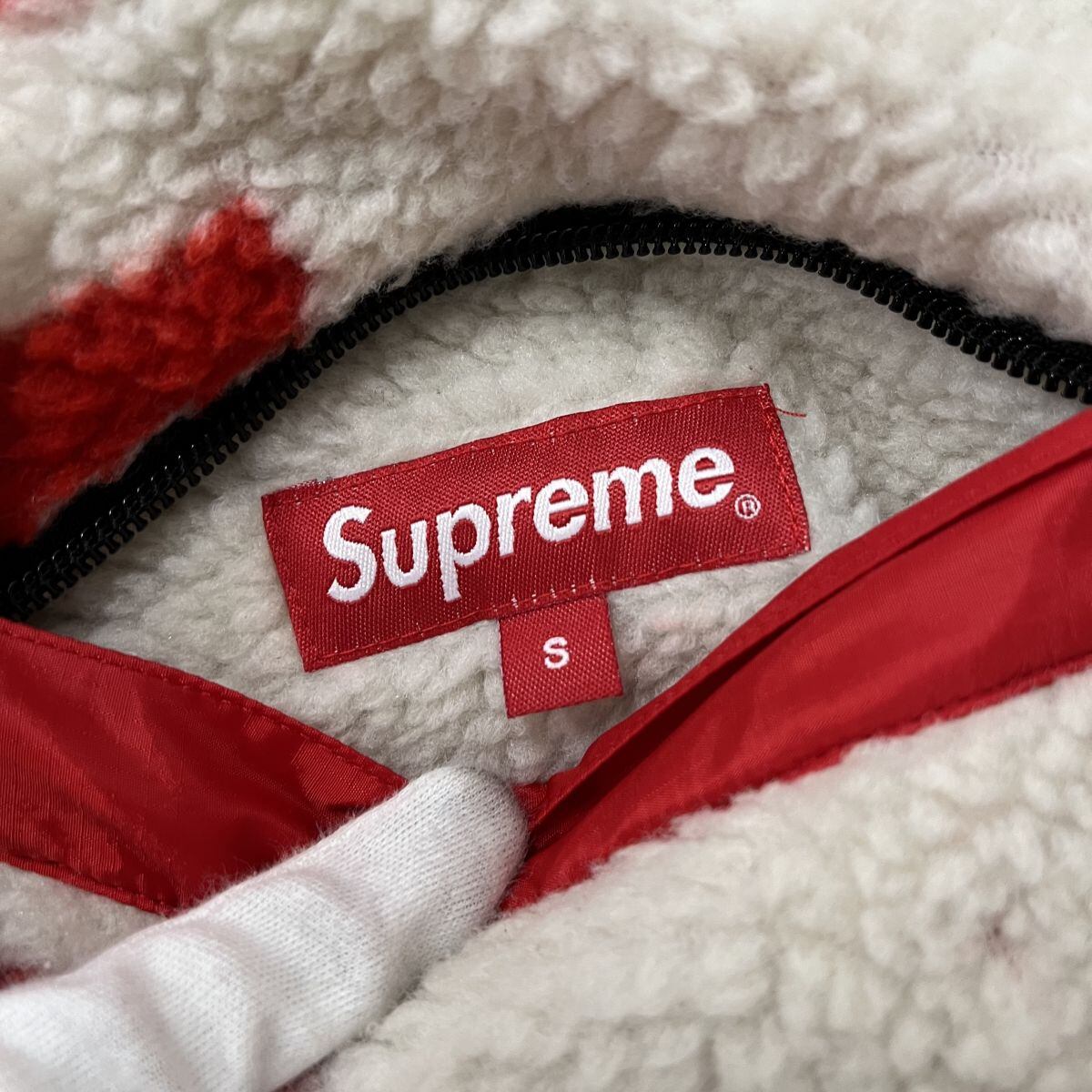 Supreme 18aw ReversibleLogo FleeceJacket