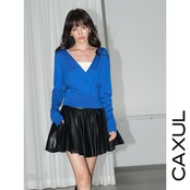 Cache-Coeur Hooded Knit Top/2color