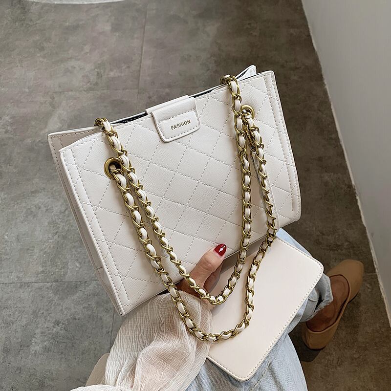 ホワイトバッグ2020ニューウェーブサマーネットレッドダイヤモンドチェーンクロスボディバッグファッションワイルドレディースモールスクエアバッグ Tiancai_Wing_Bag2219159