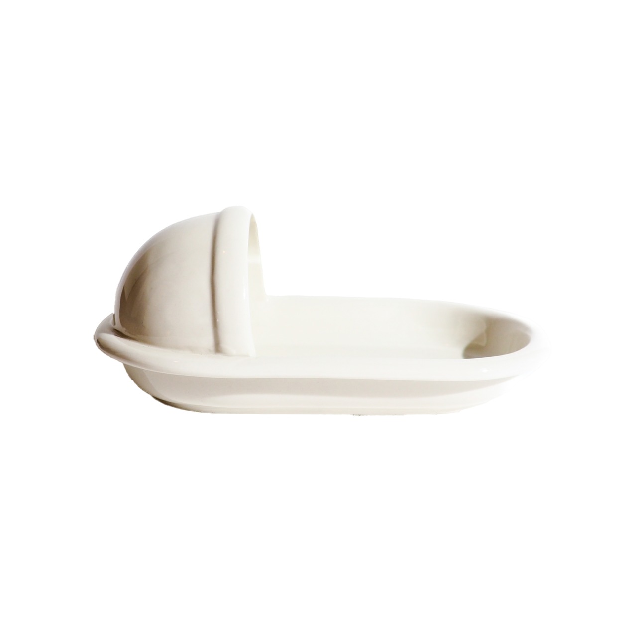 Ceramic container for a pit toilet