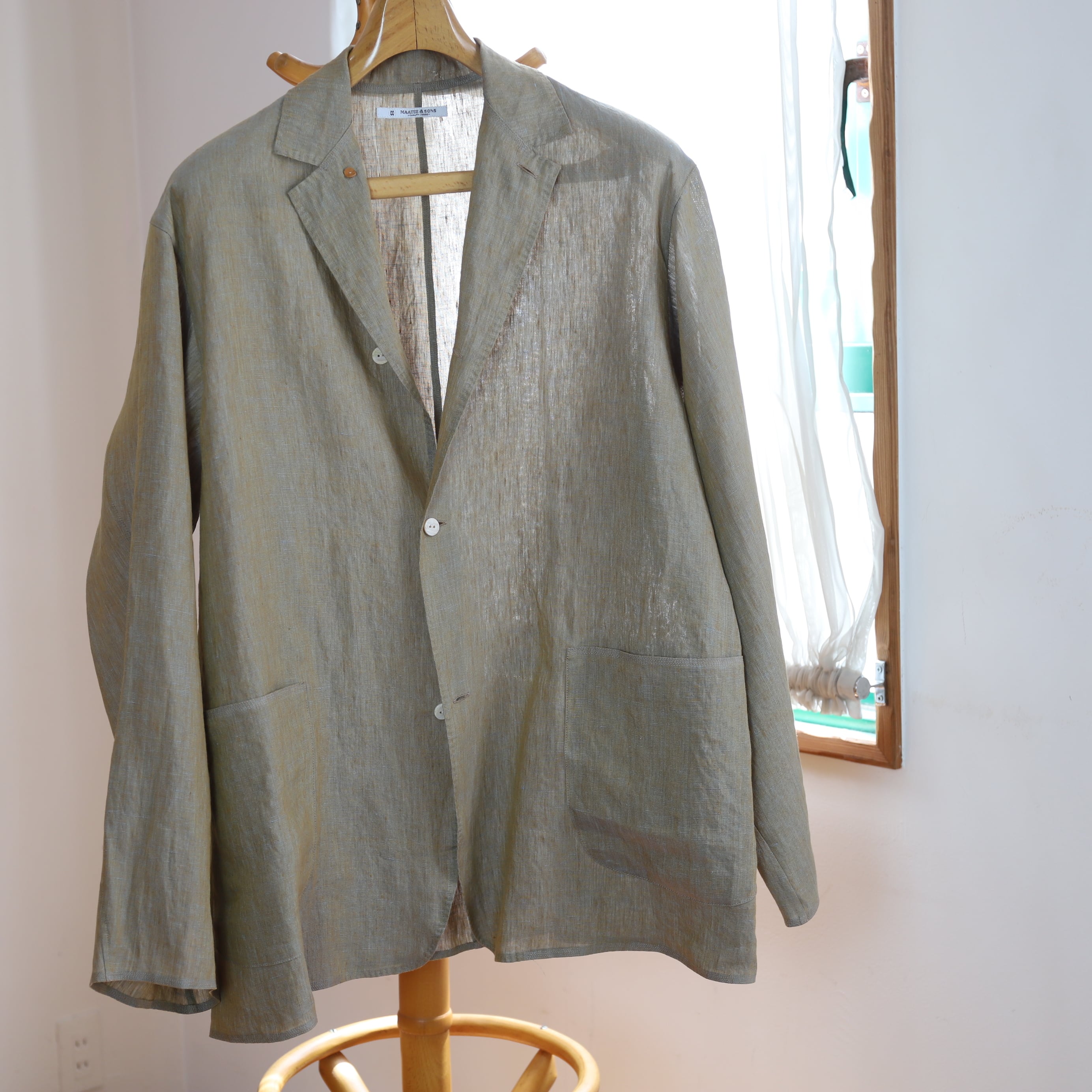 MAATEE&SONS / 折って折ってJACKET LINENSILK SHAMBRAY | TIBETAN MARKET