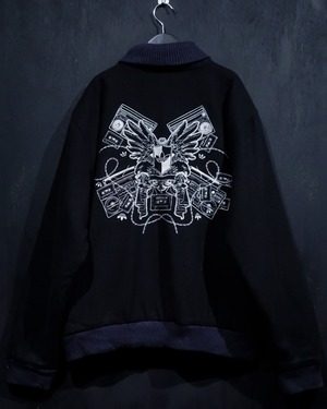 【WEAPON VINTAGE】"adidas" Gothic Embroidery Loose Stadium Jacket