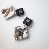 Matte : Black & Beige square