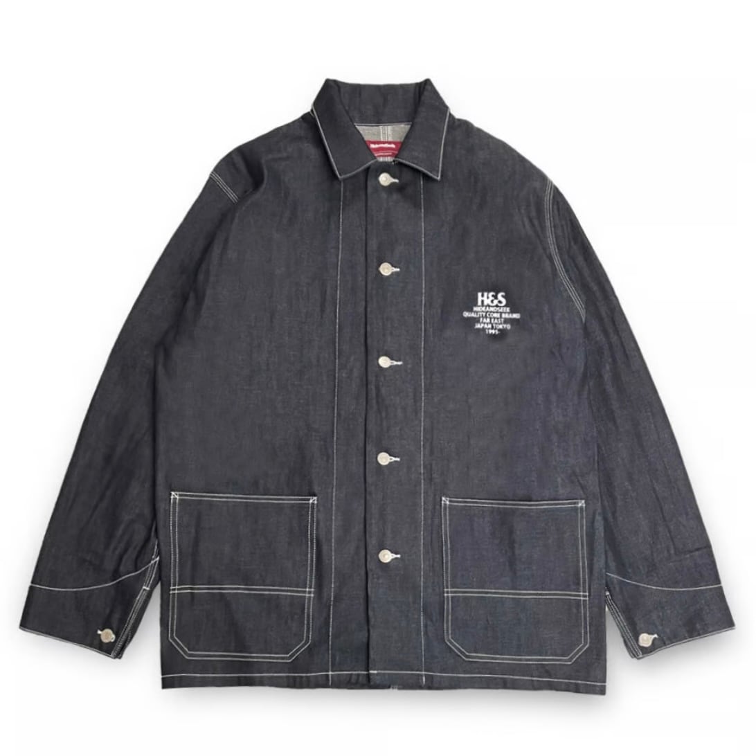 HideandSeek Denim Coverall Jacket | Blackies