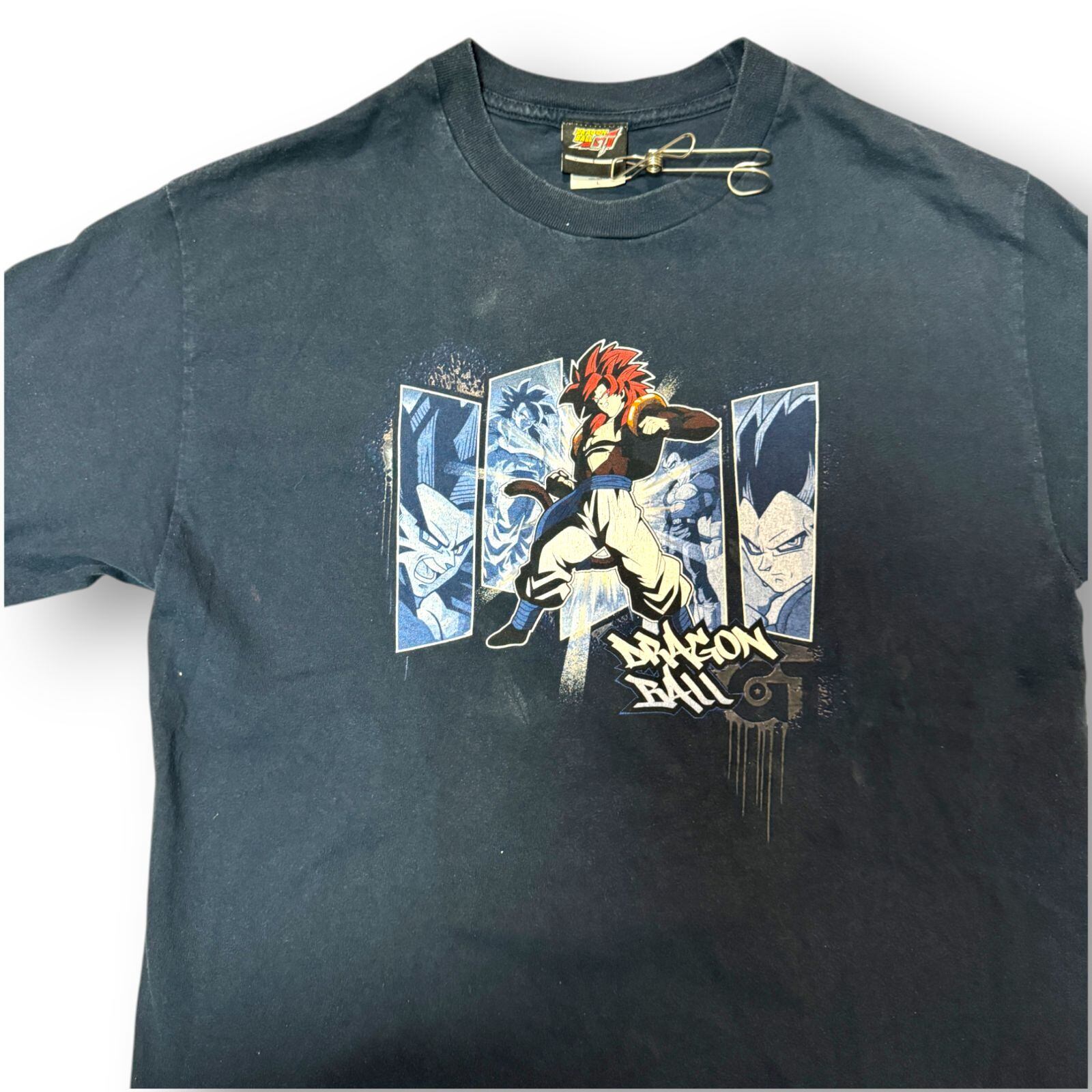 00s Y2K Anime T-shirt DRAGON BALL GT ゴジータ Tシャツ アニメT