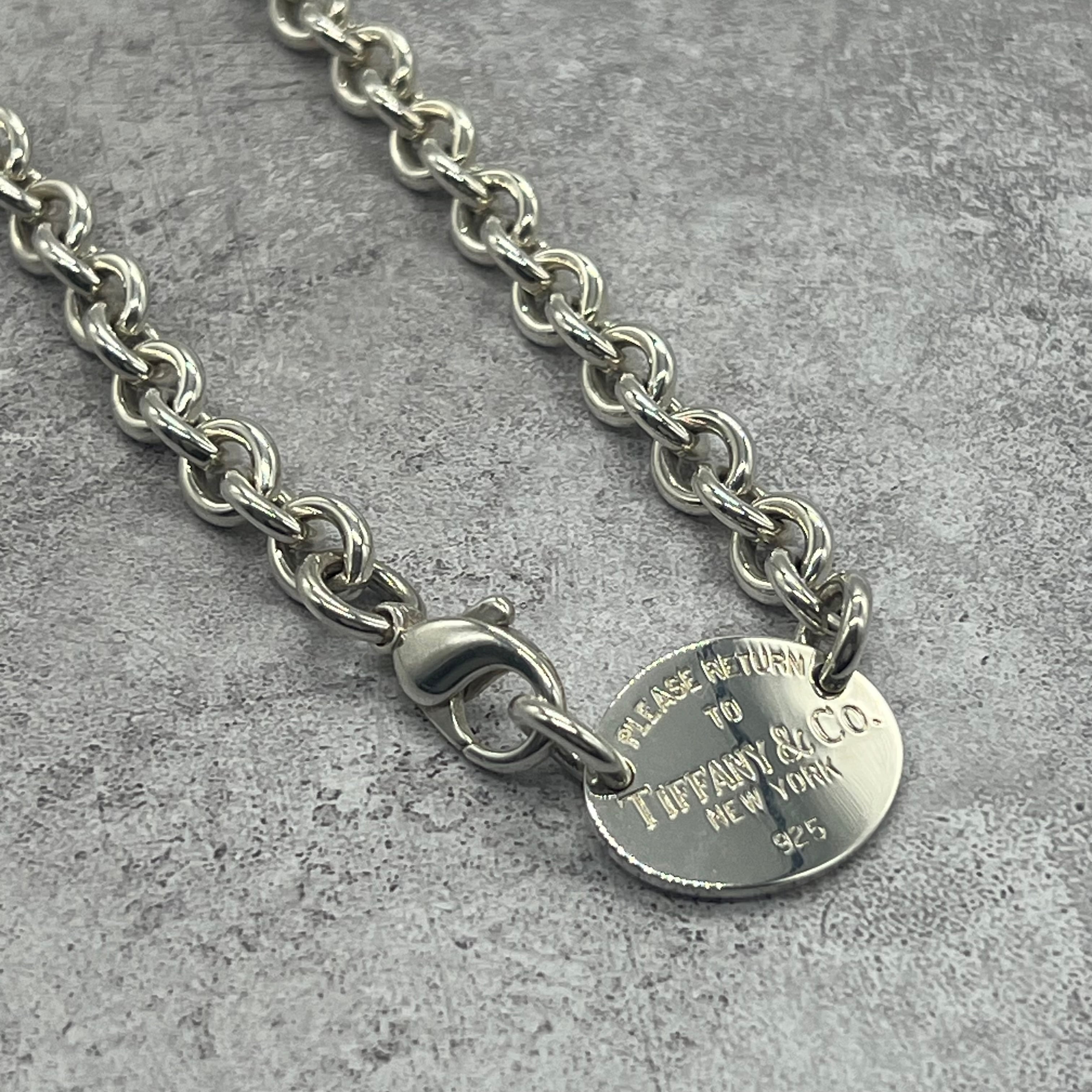 ティファニー TIFFANY&CO リターントゥ オーバルタグ ネックレス SV
