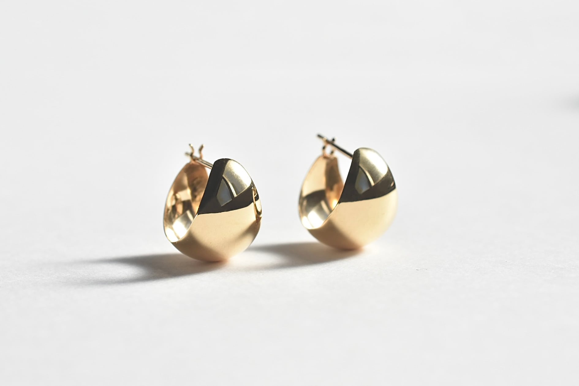 フープピアス 『ふっくら』 / K18YG