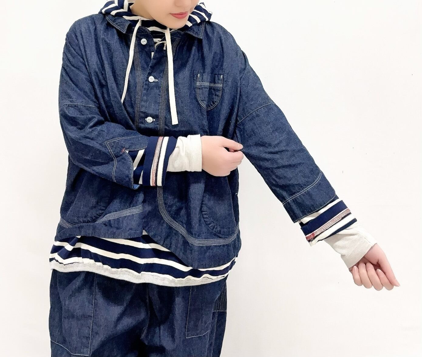 快晴堂】ちび衿ボレロシャツ / 61S-12 | syozikiya online shop