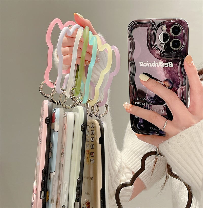 スマホに 簡単 挟むだけ ♪ スマホリング iphone シリコン バンカー
