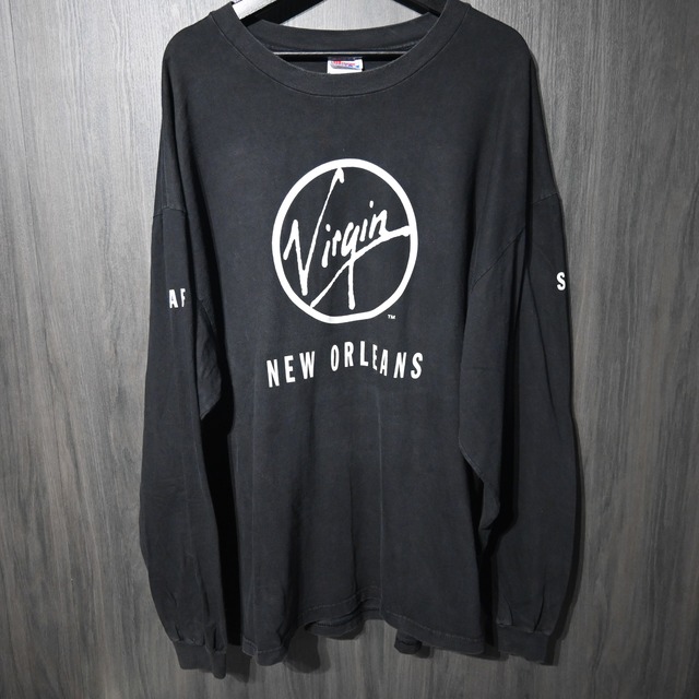 Virgin Records " New Orleans Staff L/S " Hanes 2XL【A5-85】