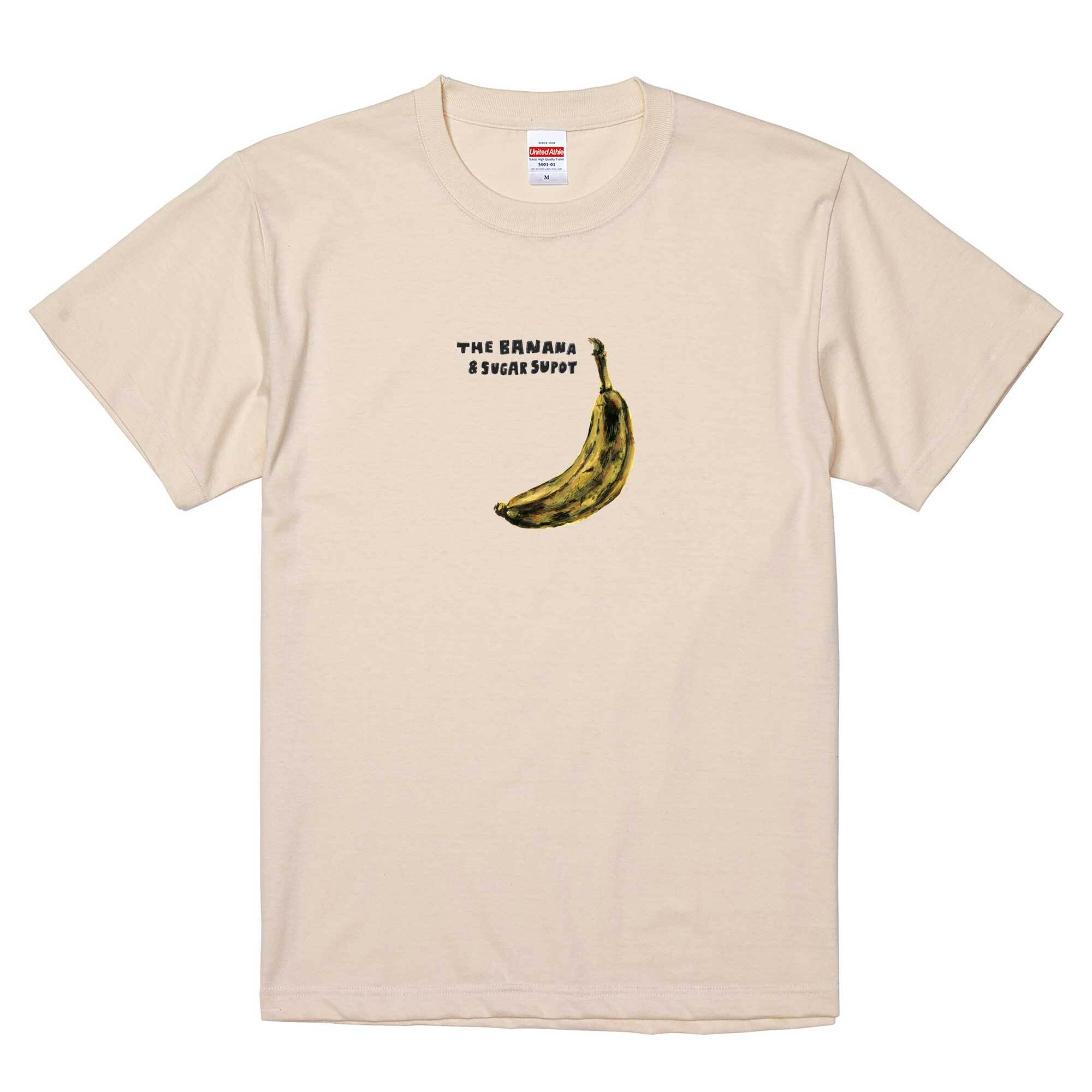 BANANA / Tシャツ / あべみちこ /  -WHITE / NATURAL-