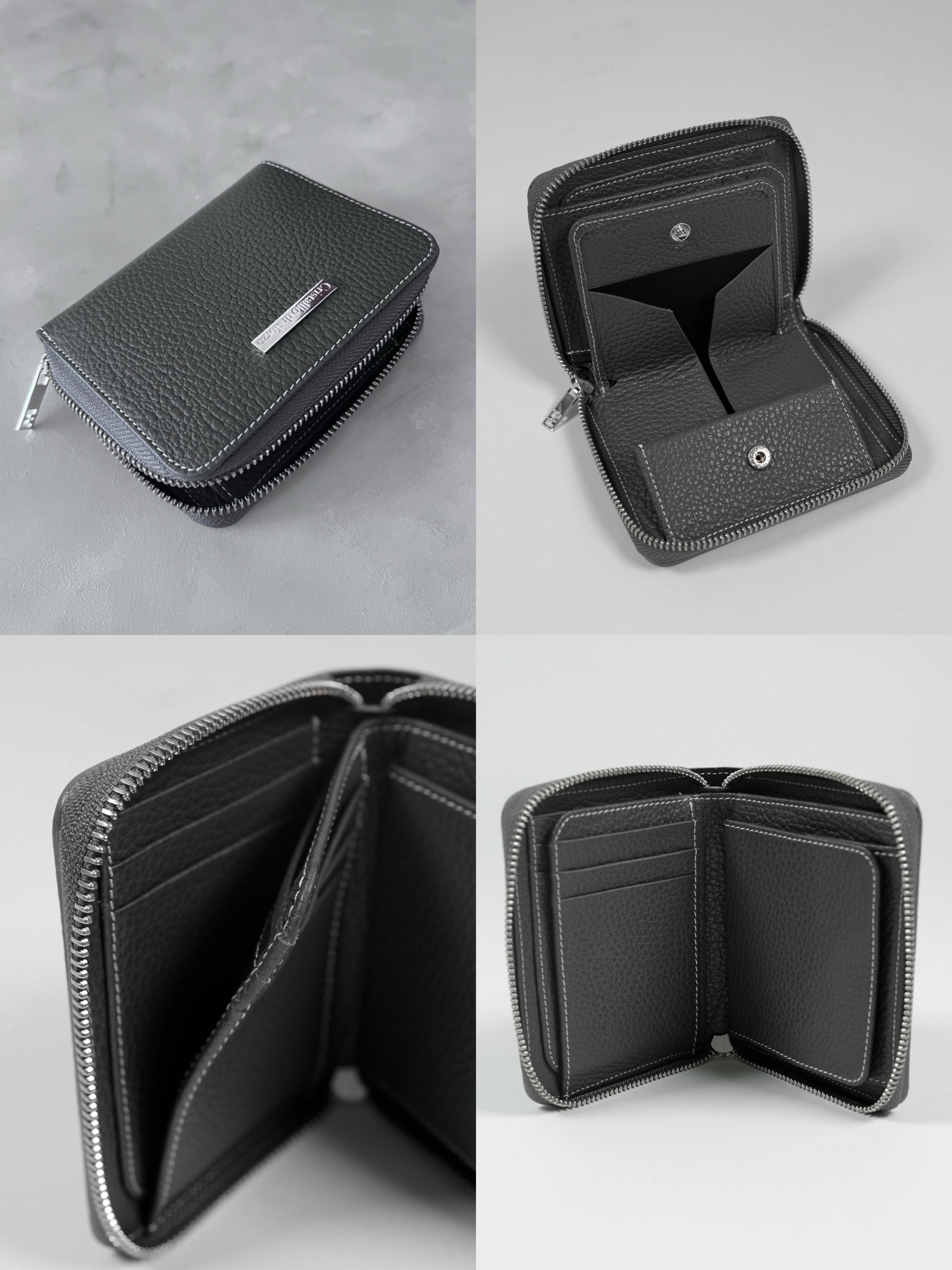 即納在庫あり】Italian Emboss Middle Wallet 【イタリア・マスト