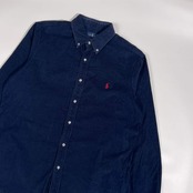 RALPH LAUREN ラルフローレン CLASSIC FIT BD ボタンダウン コーデュロイ 長袖シャツ LG/ネイビー メンズ