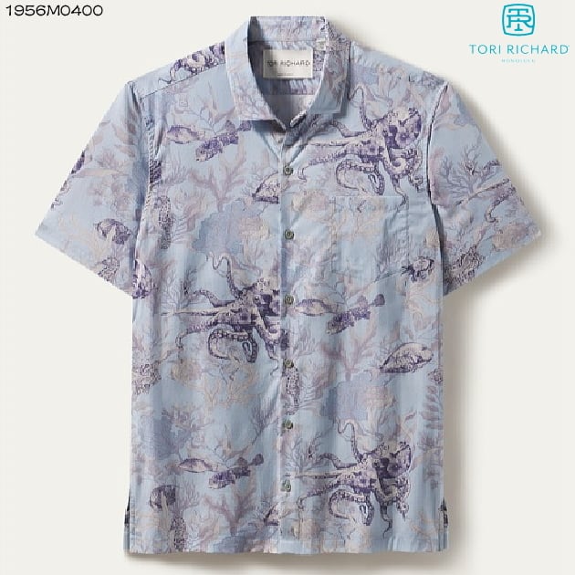 【Hawaii製】90s Tori Richard コットン・アロハシャツ アロハシャツ｜トリリチャード（TORI RICHARD）｜tori-M0400 OCTOPUS'S