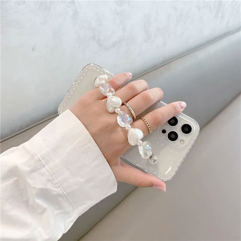 チェーンブレスレット クリスタル付き iphone15対応】 おしゃれ クリスタル リスト チェーン ブレスレット