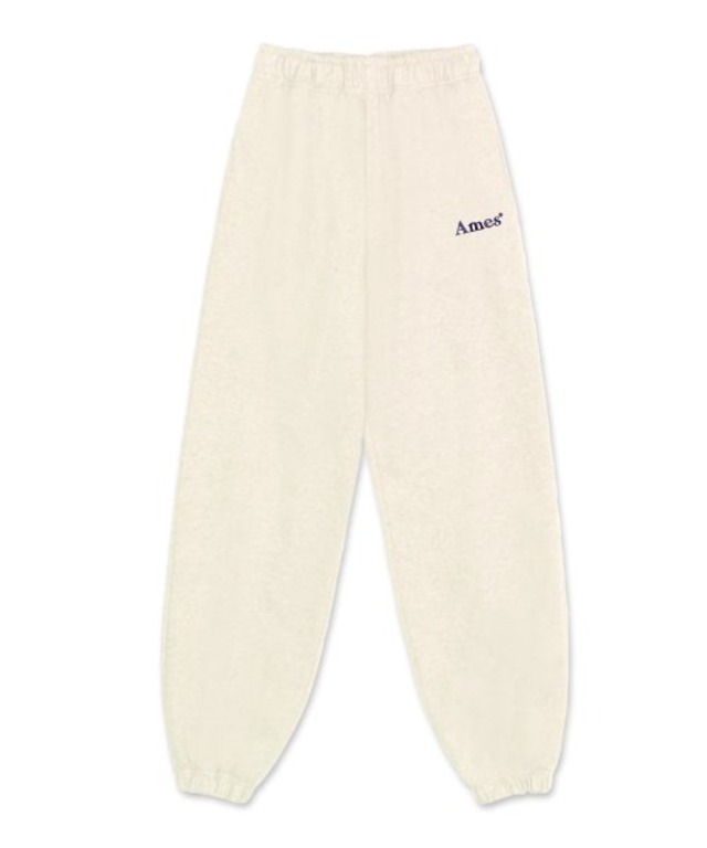 [AMES-WORLDWIDE] BASIC LOGO SWEATPANTS CREAM