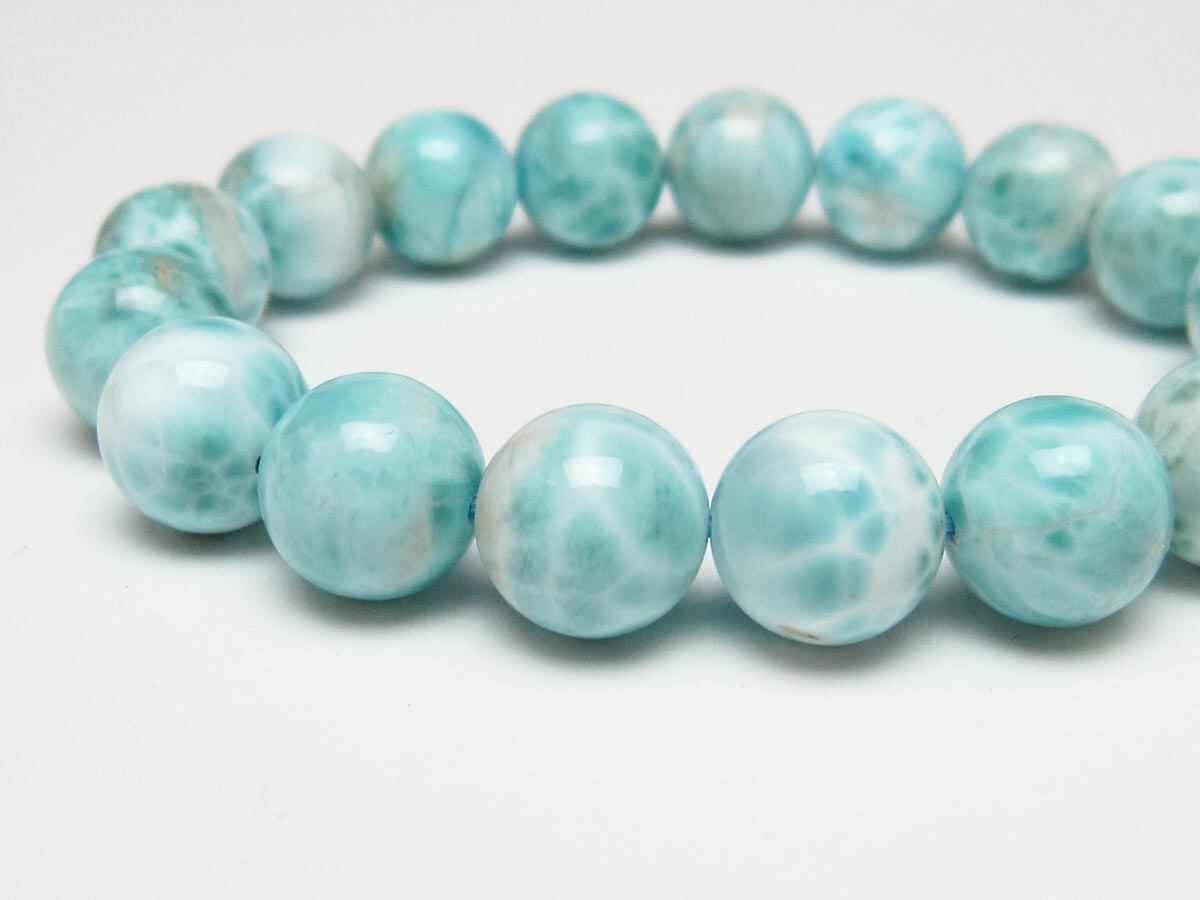 ラリマー ブレスレット 13mm 一点物 111-56537 | 天然石