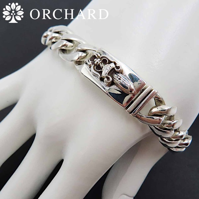 シルバー925 ブレスレット Silver 925 メンズ レディース 喜平 短剣 ダガー 20cm