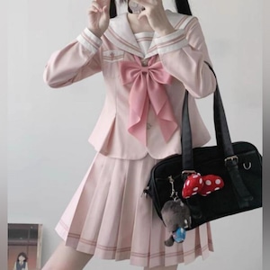 ゆめかわ♡選べる袖丈♪桜カラーセーラー服　seifuku66