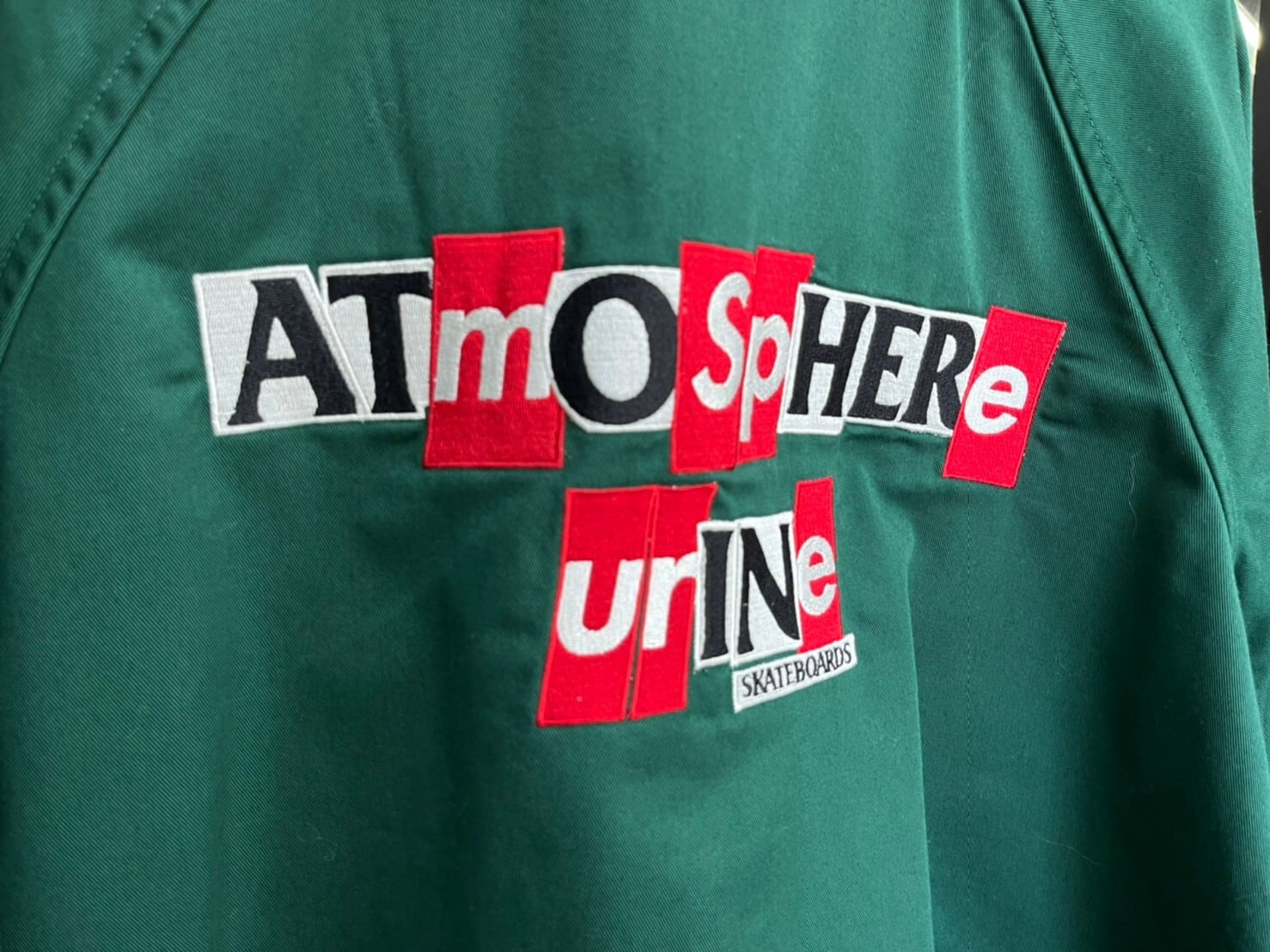 Supreme × ANTI HERO SNAP FRONT TWILL JACKET DARK GREEN MEDIUM