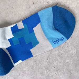 bpbp / 【23-27.5cm】MASARU SUZUKI paper mosaic socks
