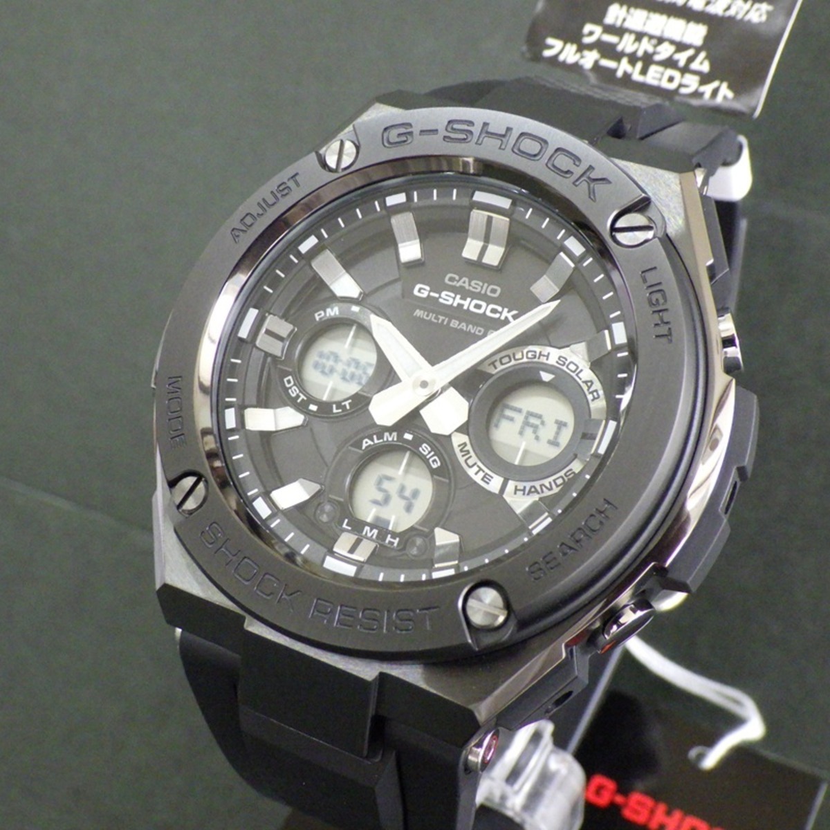 カシオ G-SHOCK G-STEEL GST-W110MS-1AJF MONOTONE SERIES ブラック 20 