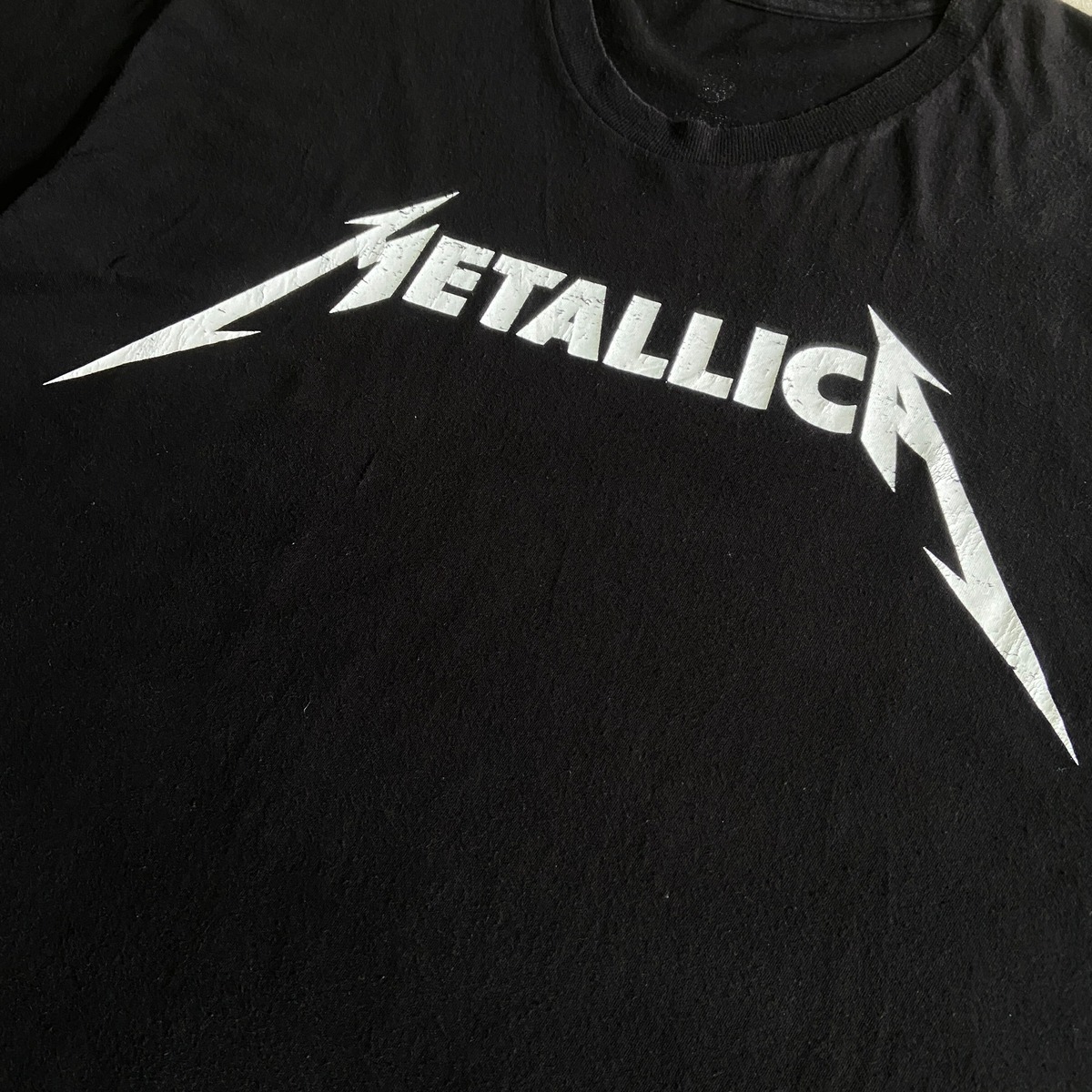 METALLICA メタリカ ロゴプリント バンドTシャツ メンズXL 古着 バンT 