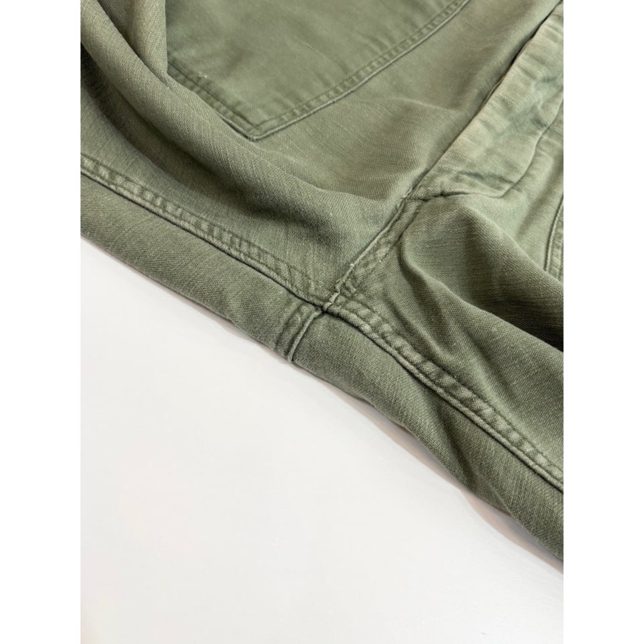 70s US ARMY OG-107 COTTON SATEEN BAKER PANTS Size W36L31→W34L29